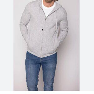 Black Goat Full Zip Hooded Cardigan